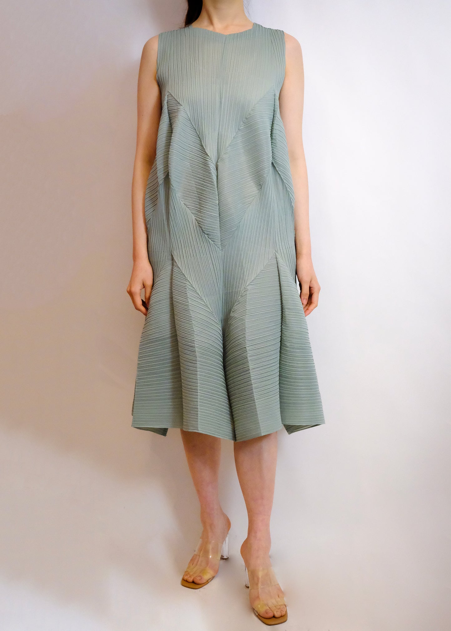 Lantern Pleat Dress