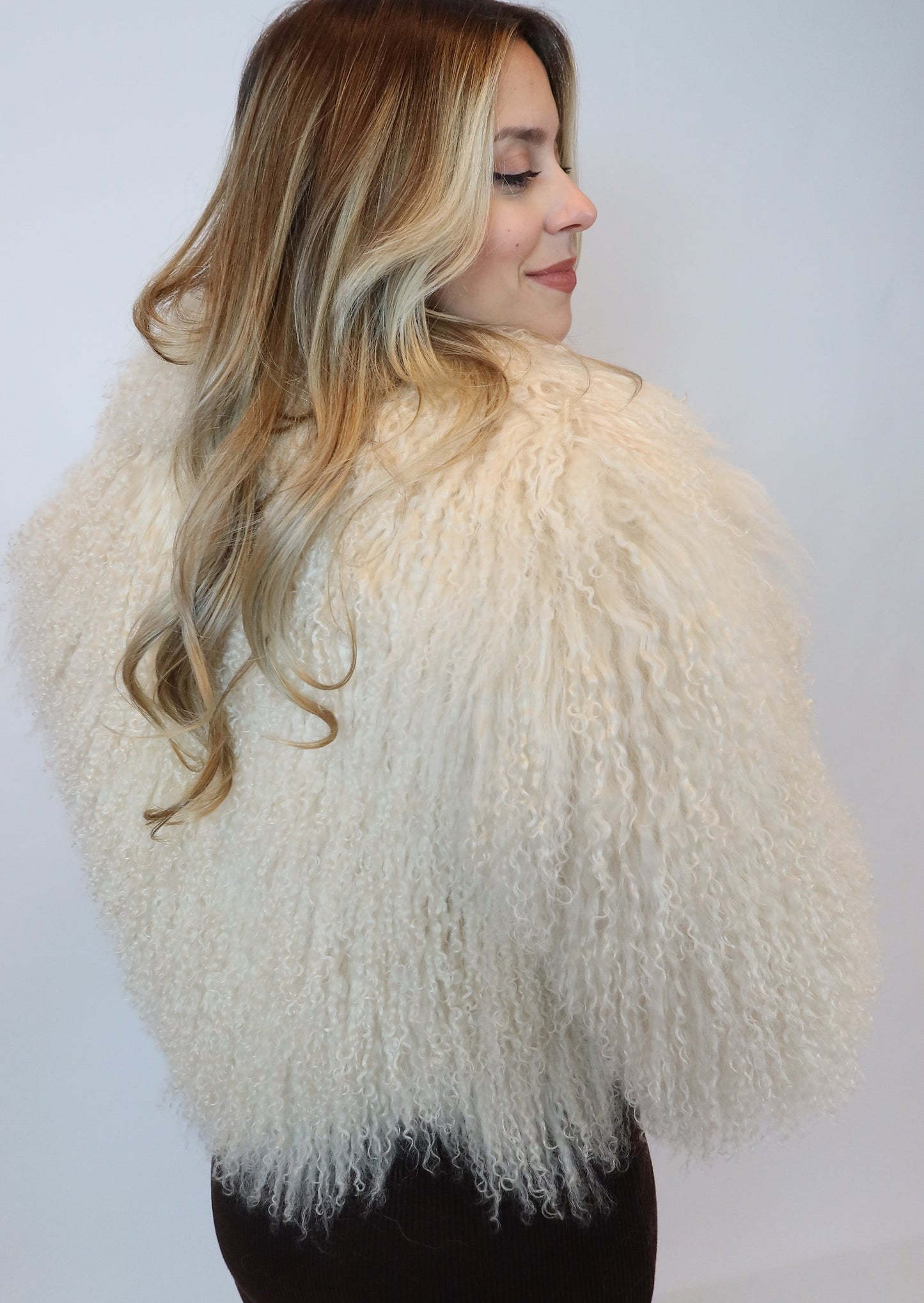 Kylie Mongolian Fur Coat
