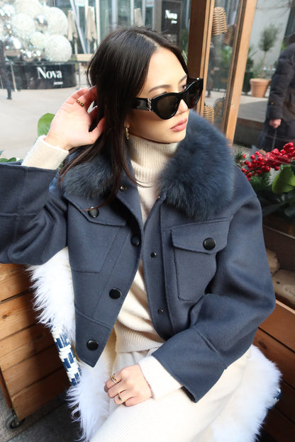 Katie Fur Cropped Jacket