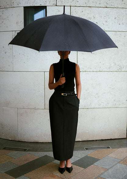 Long Midi Skirt (Black)