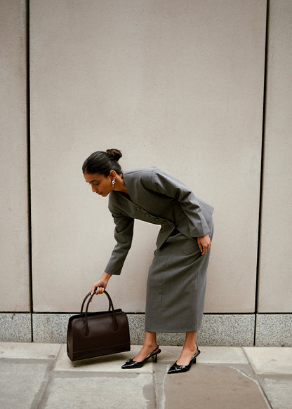 Long Midi Skirt (Grey)