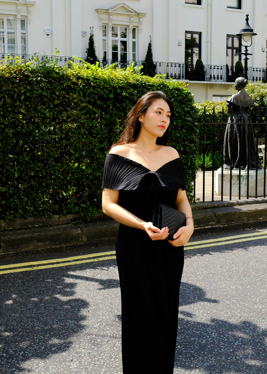 Ruffled Pleat Dress